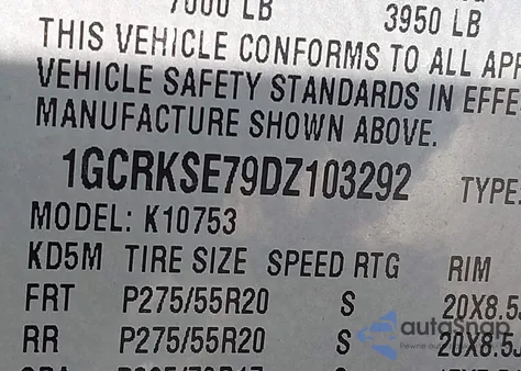 2013 Chevrolet Silverado 1500 Lt z USA, uszkodzony, nr VIN 1GCRKSE79DZ103292